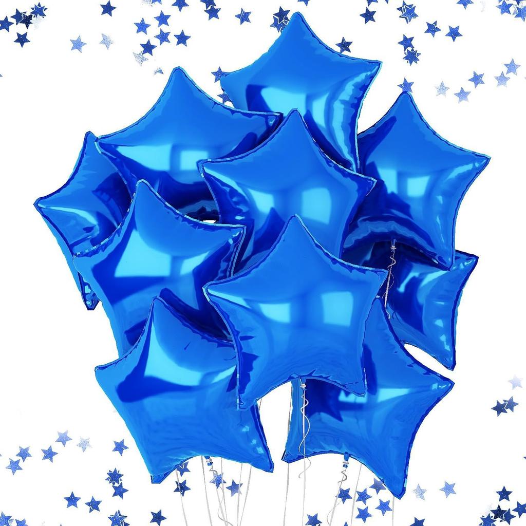 Star Theme Five-Pointed Star Aluminum Film Balloon Set Birthday Party Interior Decoration Festival Event Arrangement