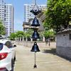 Metal Bells Bat Wind Chime Gothic Bat Spider Pendant Creativity Halloween Wind Chime  Courtyard
