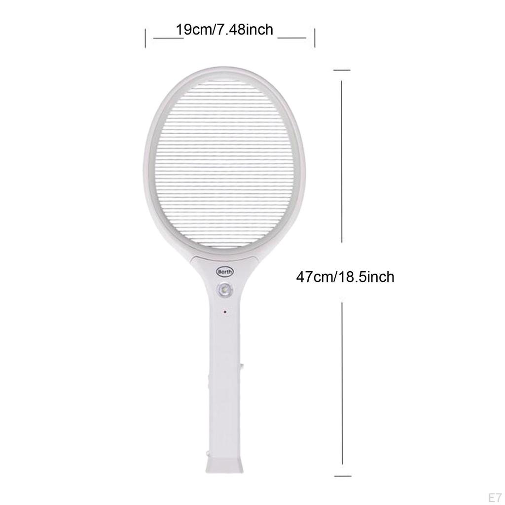 Bug Zapper Mosquito Killer Lamp Comfortable Grip Electric Fly Swatter Racket