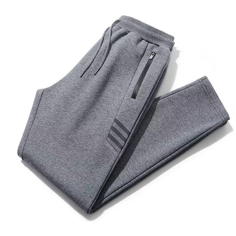Men's Loose-Fit Cotton Sweatpants - Straight, Lightweight, Summer & Winter Casual Trousers, Available In Large Sizes