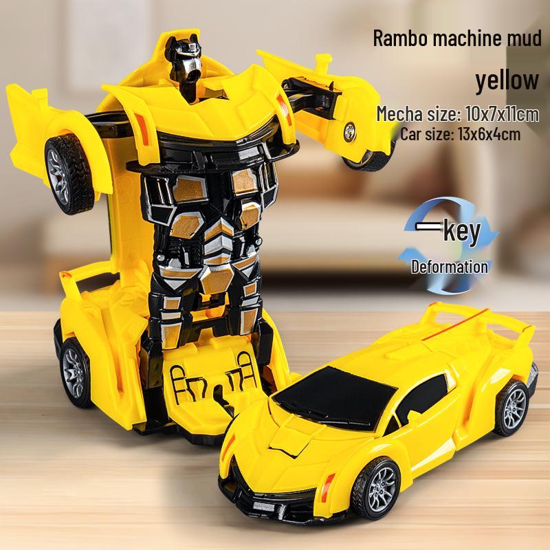 Inertia Collision Robot Car: Transforming Toy for Kids Aged 7-10