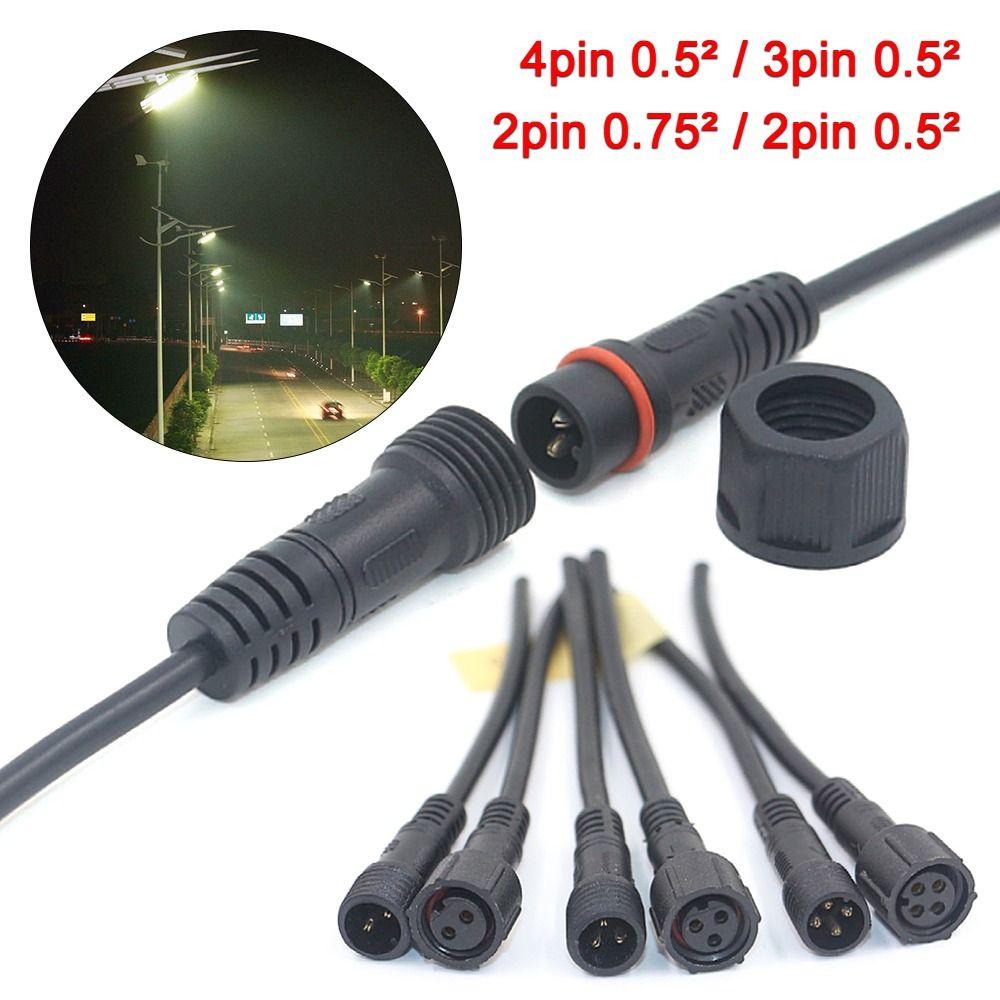 3Pin 4Pin Signal Line Base Connector 2Pin3Pin4Pin Cable Optional Cable Waterproof Connector Line