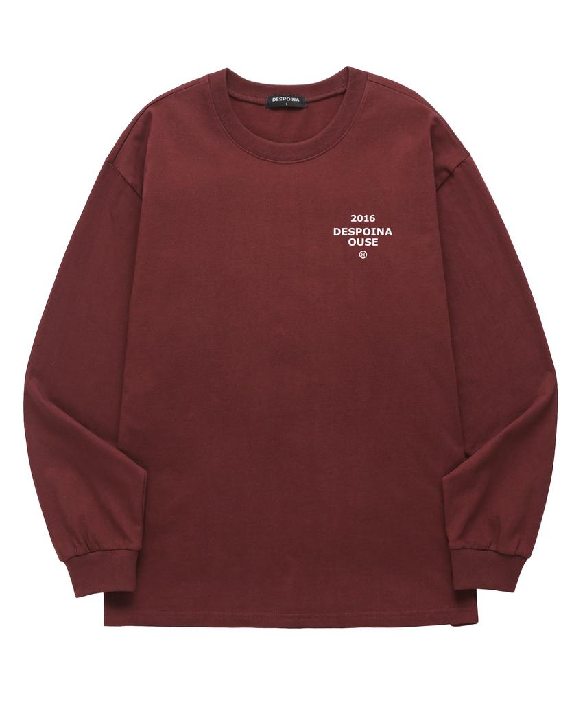 Ujeu Basic Logo Long Sleeve (Dls039) Burgundy