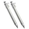 2 Pcs Gel Pens with Vernier Caliper Retractable Ballpoint Pen with 10cm Metric Caliper Ruler Multifunctional Shock-proof Measuring Tool