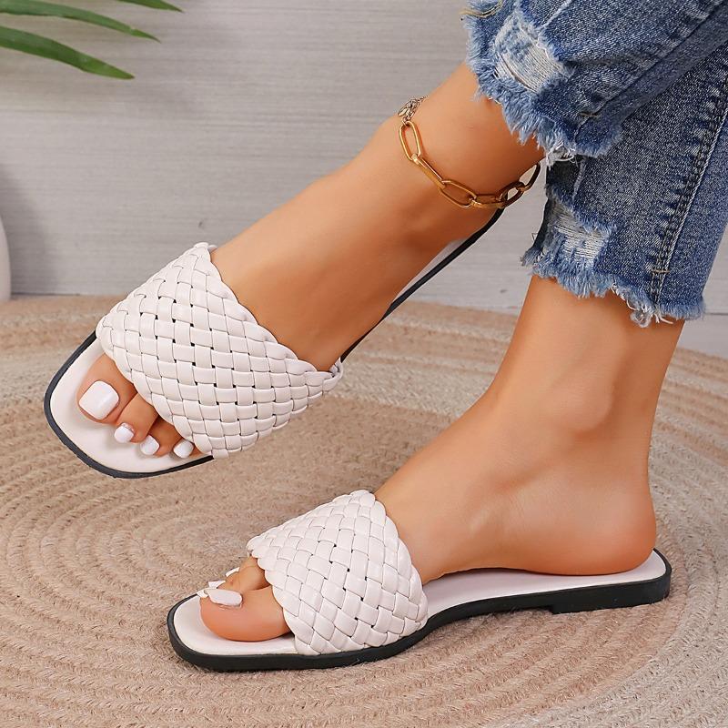 Large Size Flat Slippers 2025 Summer New Casual Slippers