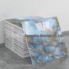 Self-Adhesive Pink Marble Wallpaper: Waterproof, Heat-Resistant Wall Sticker with Aluminum Plastic Panel