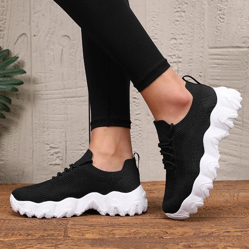 

Women s Delicate Sneakers Arch Support Breathable Odor Proof Fast Drying Hiking Shoes Shock Absorbing Lightweight Casual Shoes 36 чорний білий колір