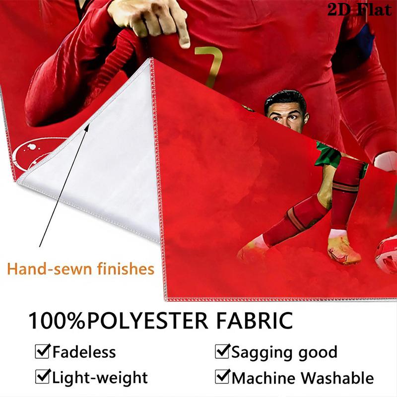 Cr7 Wall Tapestry Aesthetic Wall Hanging Printed Fabric Blanket Decorative Tapestries For Bedroom Living Room Home Decor