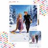 Diamond Art Painting Kit Winter Couple 5D Diamond Painting Dot Art Home Wall Decor