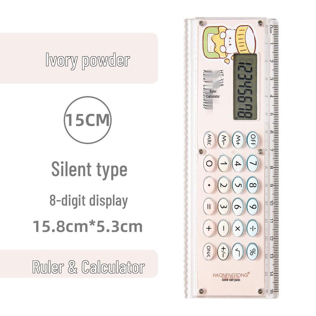 Creative Cartoon Student Calculator Ruler for Auxiliary Learning