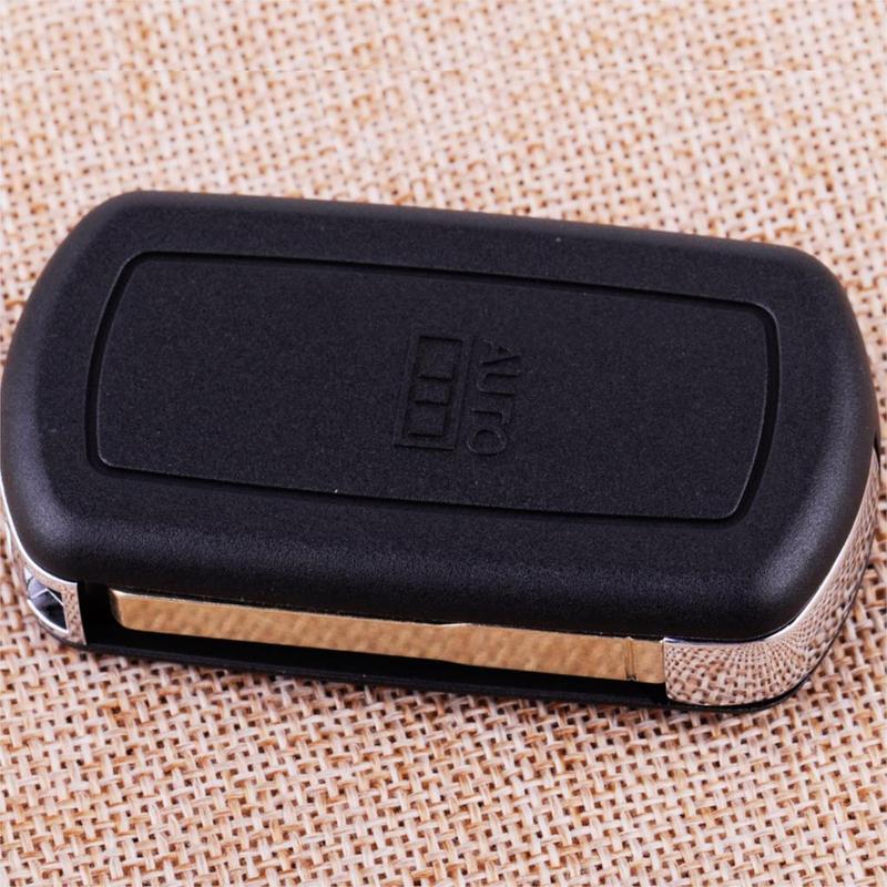 Black 3 Buttons Car Remote Flip Key Shell Case Fob Fit for Land Rover Range Rover Sport LR3 2006 2007 2008 2009