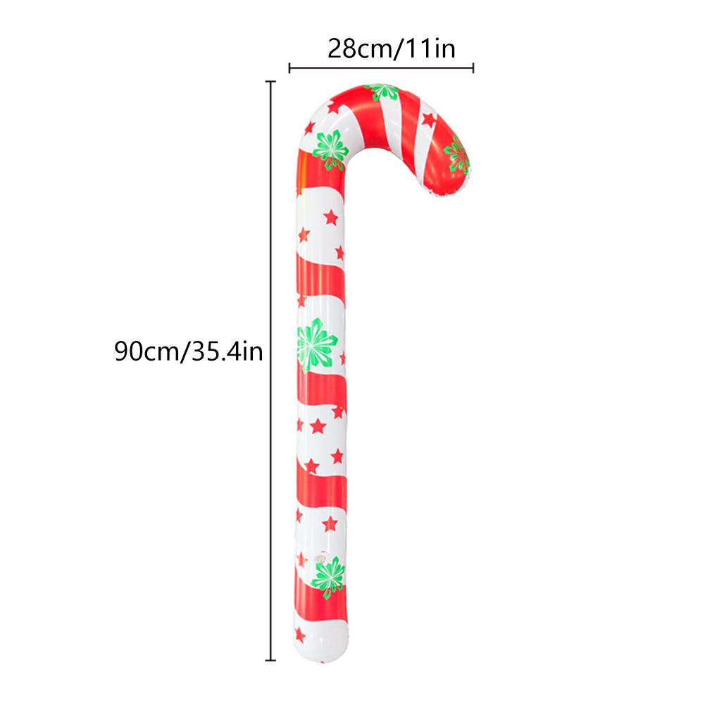 48cm Christmas Inflatable Ball Pendant Colored Xmas Print Ball Decoration Ornament Celebration Ball Party Home Festive Decor