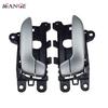 4pcs For Kia Forte Cerato 2.0L 2014-2018 & Forte Koup 2014-2017 Silver ide Door Handle Front Rear Left Right Driver Passenger