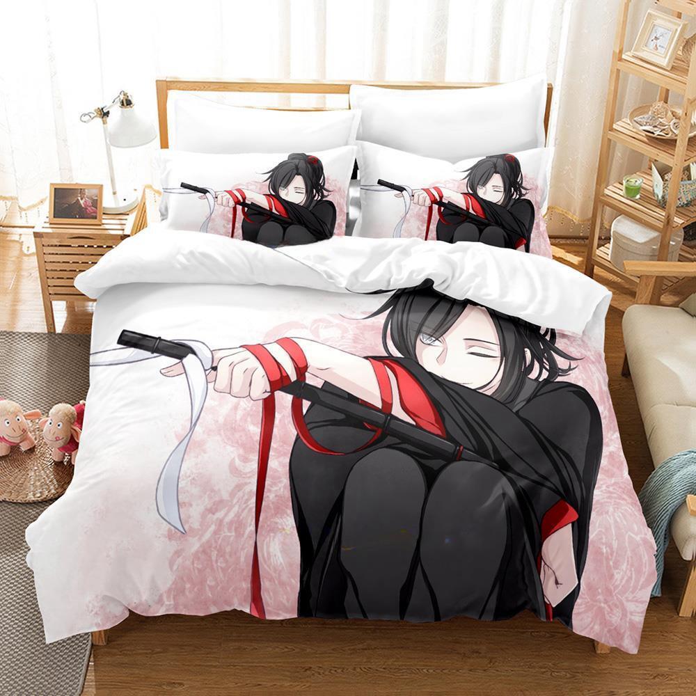 New Mo Dao Zu Shi The Grandmaster of Demonic Cultivation Bedding Set Anime three-piece set Adult Kid Bedroom Duvet cover Sets