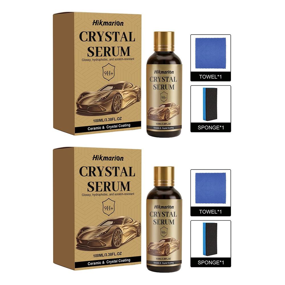 9H Grafeen Keramische Coating Voor Auto's 100ml Geavanceerd Kristal Serum Hoge Glans Super Hydrofoob Auto Detailingset 2 Stuks
