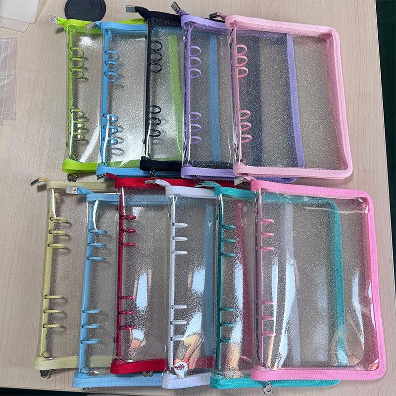 A5 Size Glitter Pvc Sticker Album Loose-Leaf Notebook Photo Album Case For Instant Camera Star Collection Album