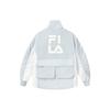 Fila Functional Warm Logo Long Sleeve Cotton Jacket Women Jackets Sunlight-Blue F11W249918F-LB