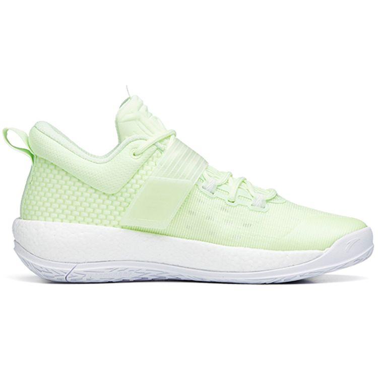 Anta Sweep 4 Durable Rebound Low Basketball Shoes Men Sneakers White Green 112231608-4