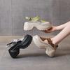 2025 New Summer Casual Fashion Muffin Women's Shoes Platform Heightening Sandals Women's Lazy Bag Head Wear-resistant Super Soft