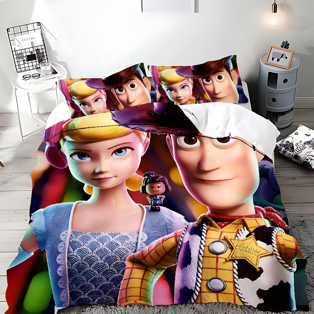 Hot Toy Story Duvet Cover Pillowcase Cartoon Buzz Lightyear Bedding Set Adult Boy Girl Bedroom Decoration Children Gift Single