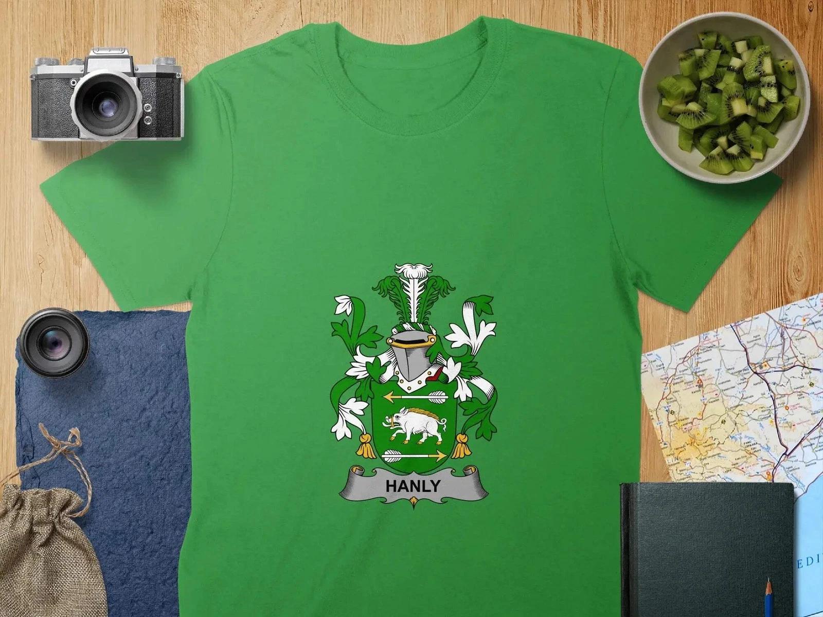 Hanly Coat Of Arms Irish T-Shirt 4XL