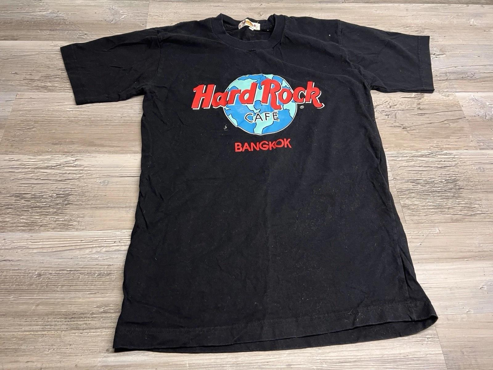 Hard Rock Cafe T-Shirt Adult Size Large Black Bangkok Short Sleeve Graphic Tee 2XL