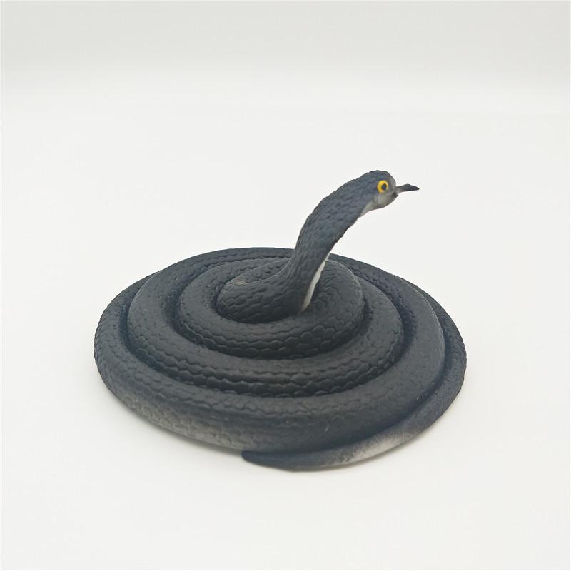 Children's Soft Rubber Toy - Large Green Fake Snake Prank Model