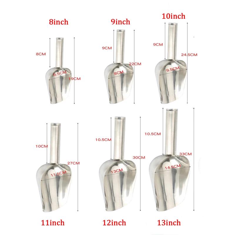 Stainless-Steel Ice Scoop Party/Bar Buffet Kitchen Sugar Flour Dry Goods Shovel Dry Food Flour Candy Bin Scoop Kitchen Gadget