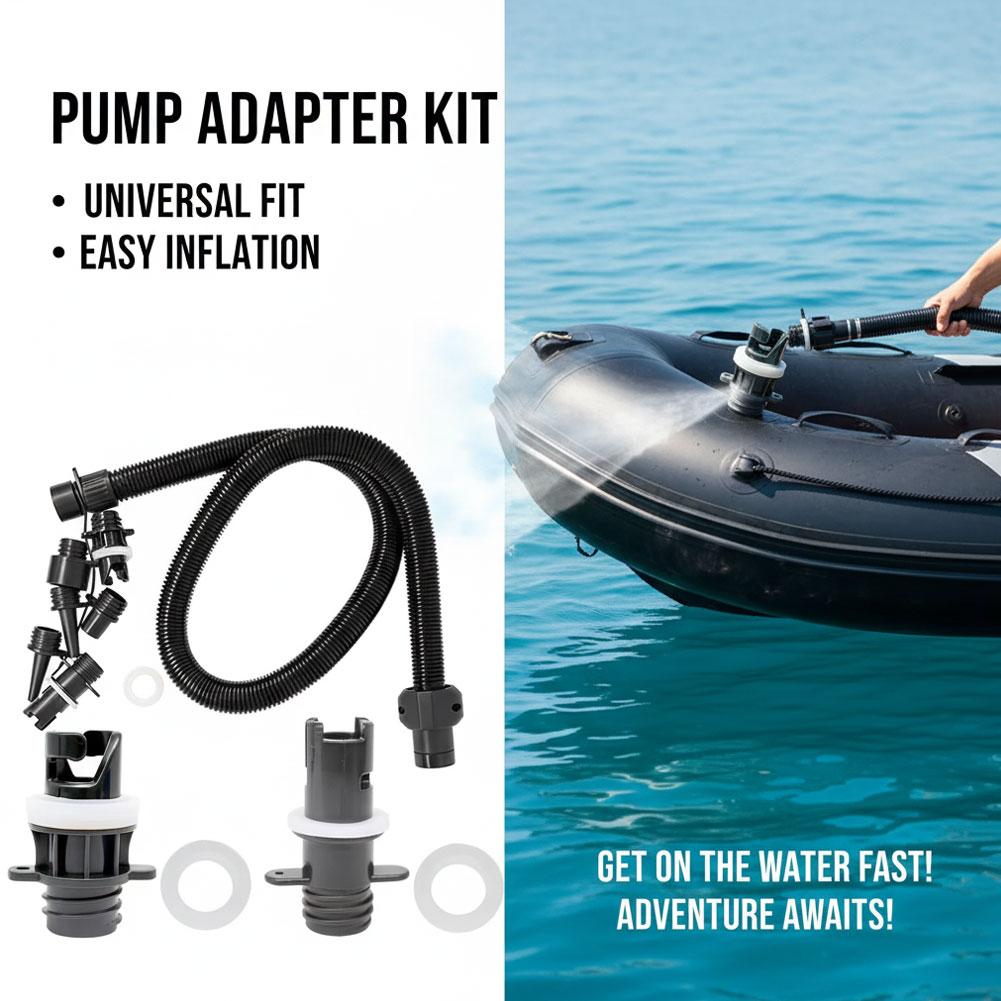 SUP Inflatable Boat Inflatable Raft Inflatable Bed Surfboard Valve Electric Pump with Spiral Inflation Tube and Wave Tube