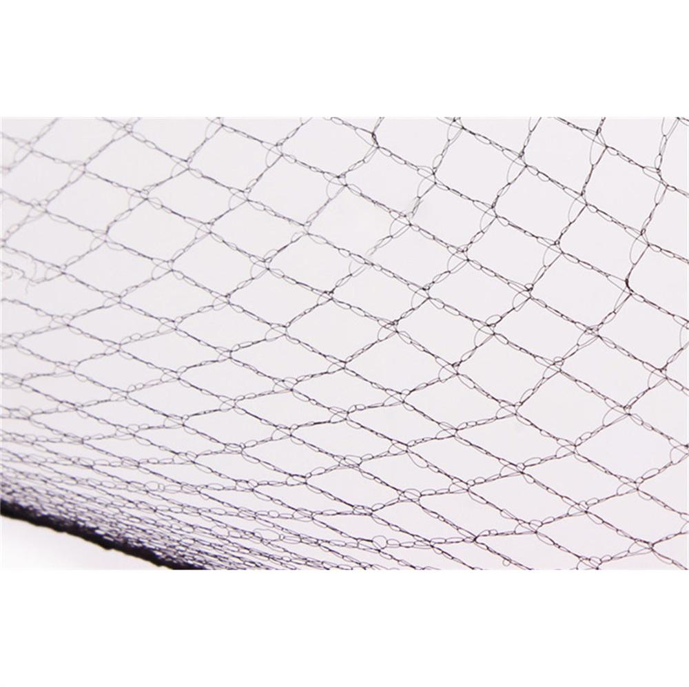 100Pcs Invisible Hair Nets Bun Cover Elastic Edge Mesh Hairnet Stretch Cap Black