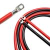 סט כבלי מצבר מהפך 8AWG 6AWG 4AWG עם מסופים 20/30/40/50/60 ס"מ כבל נחושת שזור לקרוואן חוט חיבור סולארי
