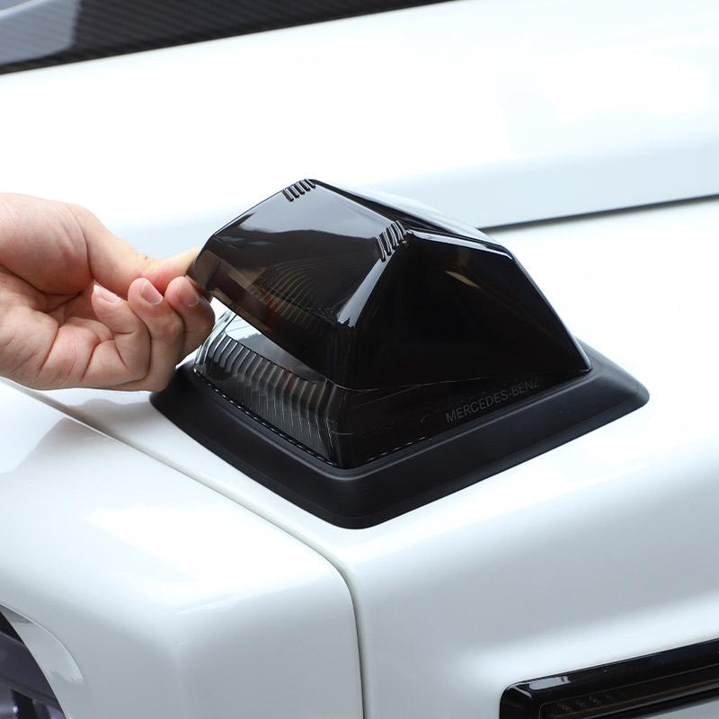 Car Hood Turn Signal Cover Signal Lamp Decorative Cover For Mercedes-Benz G-Class W463 W464 2007-2026 Car Accessories