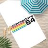 Game Commodore 64 Towel Polyester Beach Towel Quick Dry Sand Free Bath Towel for Summer Pool Travel Vacation