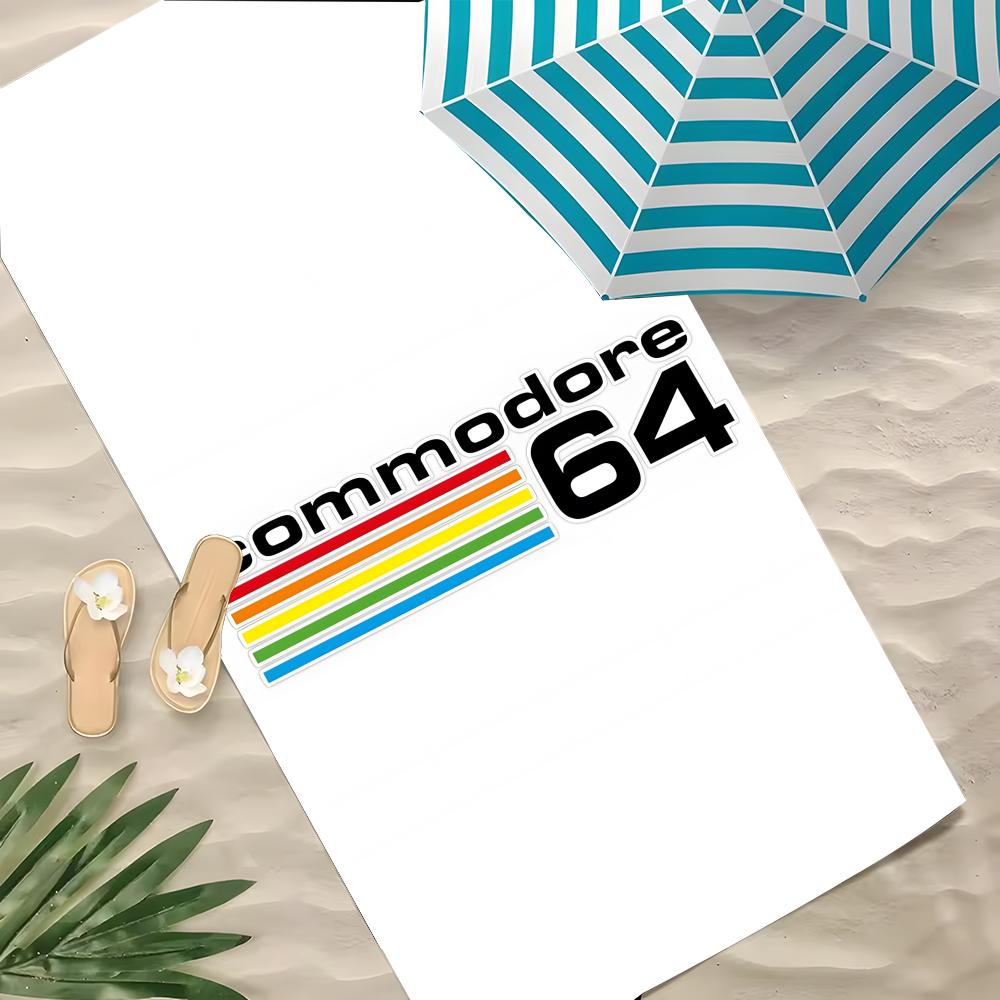 Game Commodore 64 Towel Polyester Beach Towel Quick Dry Sand Free Bath Towel for Summer Pool Travel Vacation