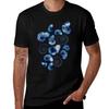 Blue Nautilus Shells On White Tshirt Outdoor Sports Lightweight Tee