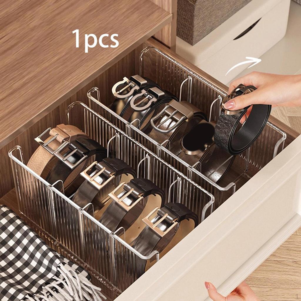 Belt Organizer Belts Holder Easy to Clean for Tie Rack Multi Compartments Store Window Dressing