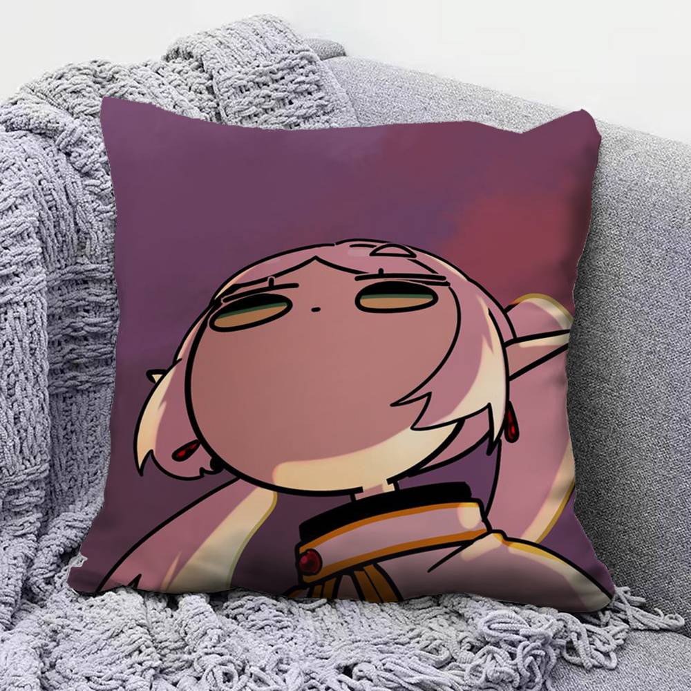 Frieren Memes Funny  Home Sofa Cushion Covers and Aecorative Custom Pillow Covers