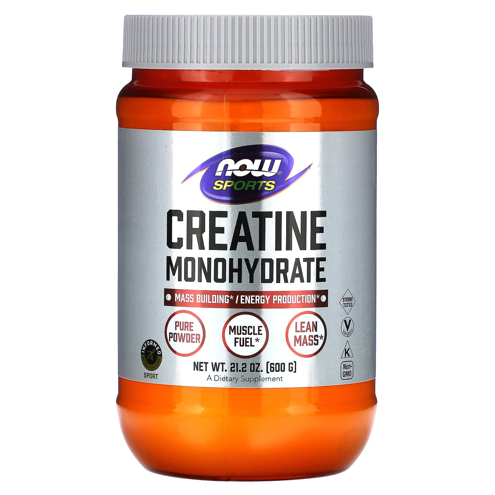 

Sports, Creatine Monohydrate, 600G (21.2Oz)
