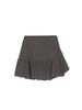 Salad Basket Ruffle Hem Skirt - Gray
