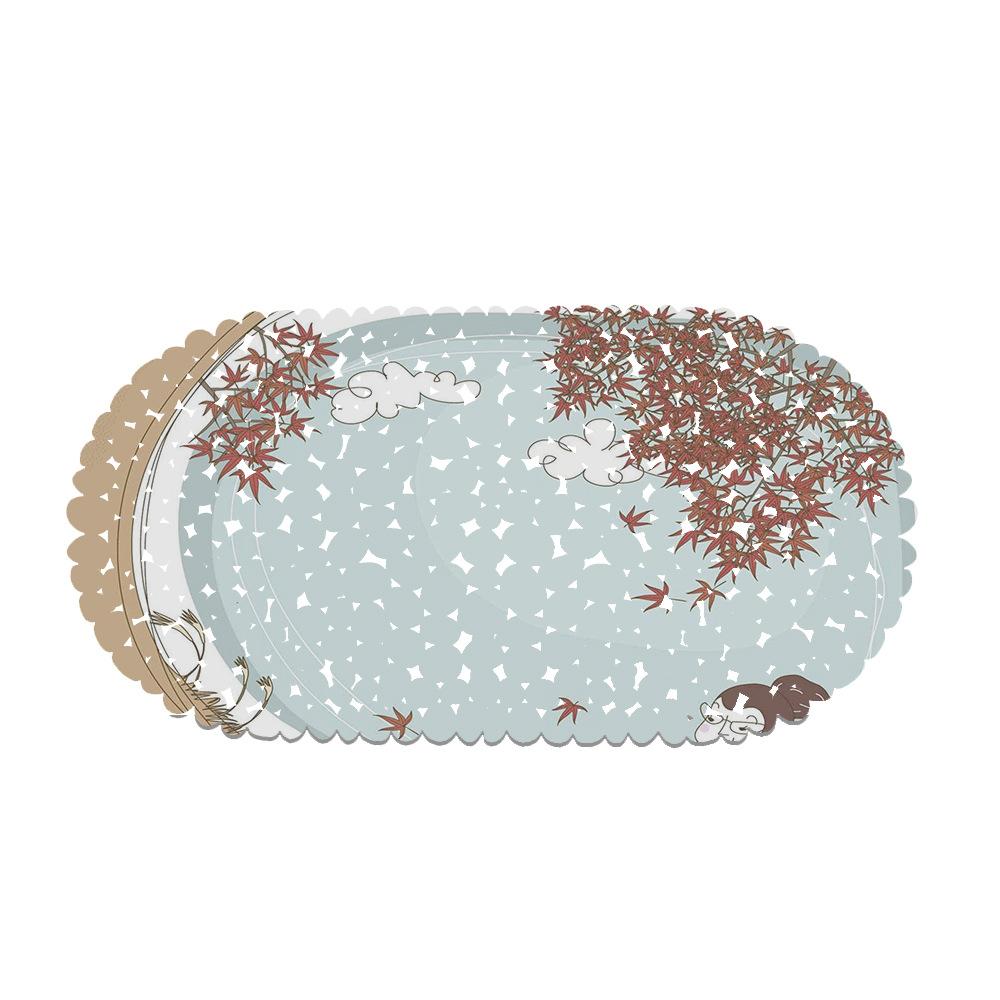 Beautiful Illustrations Balcony Bathroom Mat Hydrophobic Non-Slip Door Mat Swimming Pool Public Places Non-Slip Floor Mat