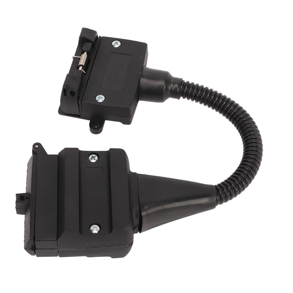 Trailer Adapter 12 Pin Flat Male Plug to 7 Pin Flat Female Socket Trailer Caravan Connector