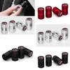 4Pcs Car Valve Caps for GR Sport Yaris Rav4 Avensis Auris Camry Sequoia C-hr Wheel Tires Air Tyre Stem Protective Covers