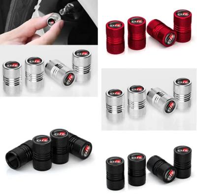 4Pcs Car Valve Caps for GR Sport Yaris Rav4 Avensis Auris Camry Sequoia C-hr Wheel Tires Air Tyre Stem Protective Covers