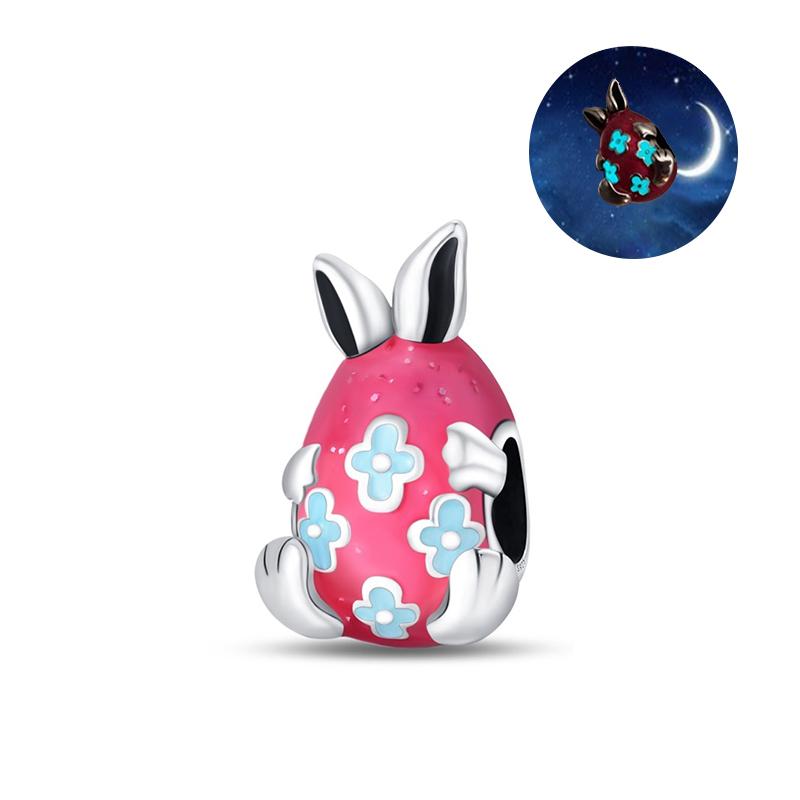 Copper Pink Perfume Colorful Rubik Peacock Dragon Egg Charms Bead For 3Mm Original Bracelet Diy Making Jewelry