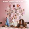 97 Decor Pink Coquette Room Decor Aesthetic - Coquette Wall Decor, Coquette Posters For Room Aesthetic Pink Collage Kit For Teen Girls Dorm Bedroom,
