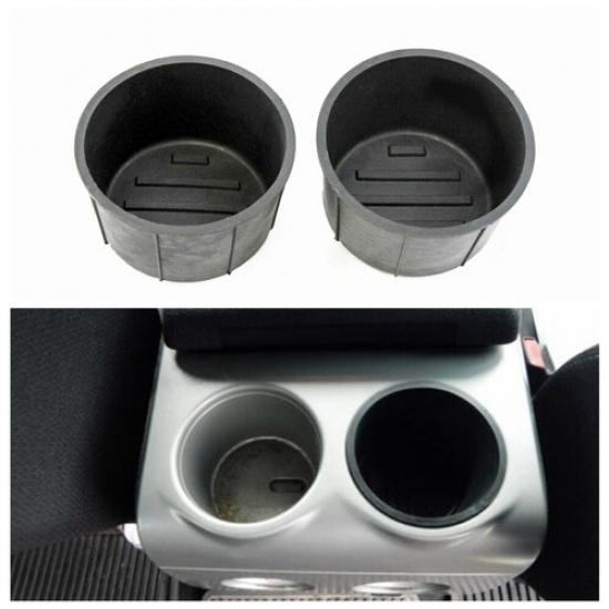 2x Rear Console Cup Holder Rubber ert Liner 9L3Z1513562B For Ford F150 09-14