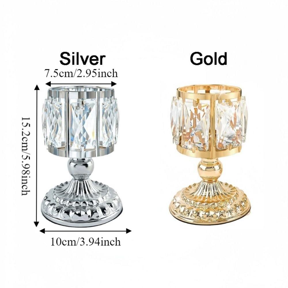 European Style Candlestick Cylinder Tealight Holder Ornaments Candle Cup  Wedding Party