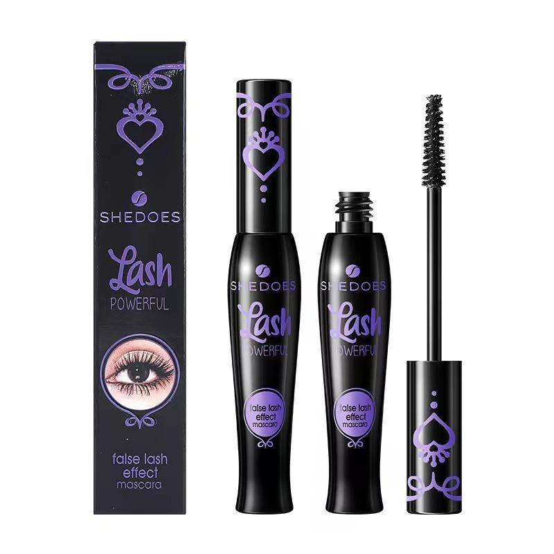 Sensation de maquillage de scène Mascara imperméable et résistant à la transpiration, allongement dense, pas facile à démaquiller