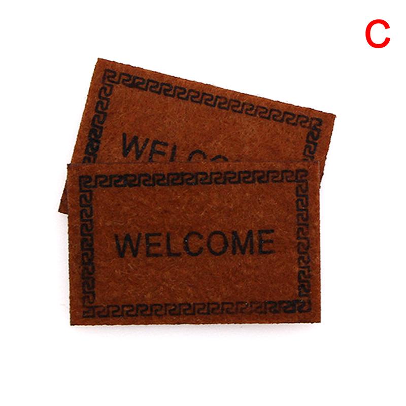 Different Types 1:12 Dollhouse Handmade Woven Mini Floor Rug Cover Carpet for Dolls House Bedroom Bathroom Living Room Decor