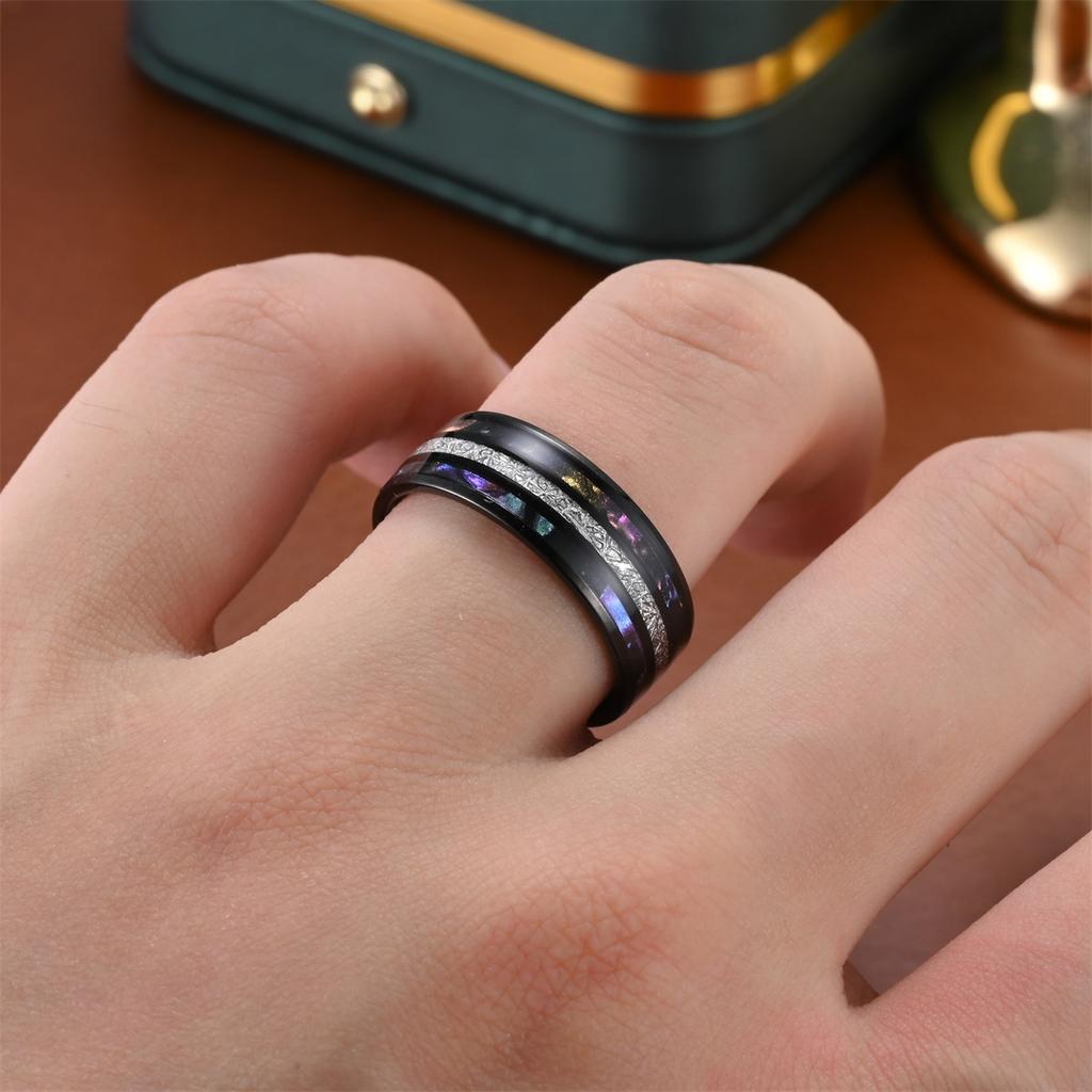 A 1pc Stylish, Versatile, Simple and Durable Titanium Steel Design Ring